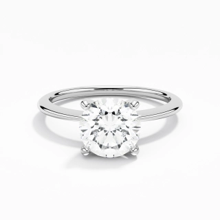 1.50ct Moissanite Engagement Ring 14K White Gold