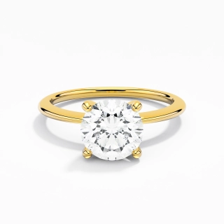 1.50ct Moissanite Engagement Ring 18K Gold