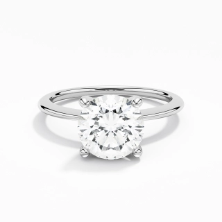 2.00ct Moissanite Engagement Ring 14K White Gold