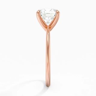 2.00ct Moissanite Engagement Ring 14K Rose Gold