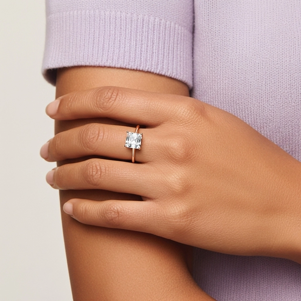 Plaqué Classique Bague de fiançailles