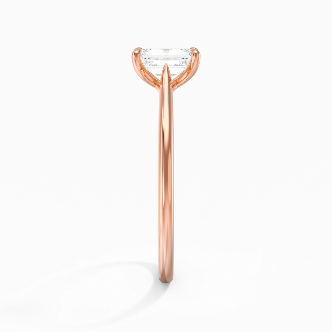 18K Rose Gold Plated Classic Engagement Ring