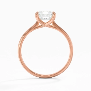 18K Rose Gold Plated Classic Engagement Ring