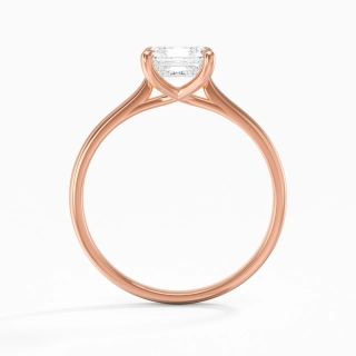 18K Rose Gold Plated Classic Engagement Ring