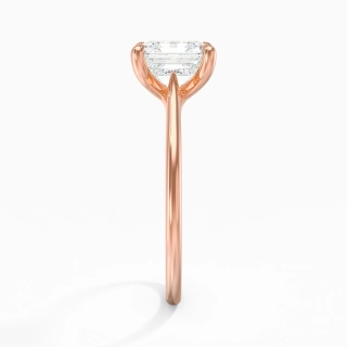 18K Rose Gold Plated Classic Engagement Ring