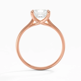 18K Rose Gold Plated Classic Engagement Ring