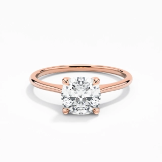 18K Rose Gold Plated Classic Engagement Ring