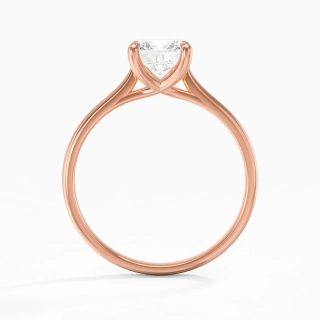 18K Rose Gold Plated Classic Engagement Ring