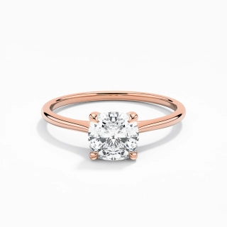 18K Rose Gold Plated Classic Engagement Ring