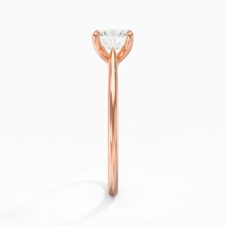 18K Rose Gold Plated Classic Engagement Ring