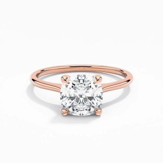 18K Rose Gold Plated Classic Engagement Ring