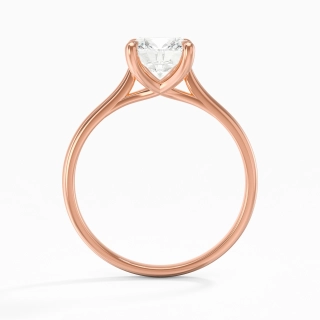 18K Rose Gold Plated Classic Engagement Ring