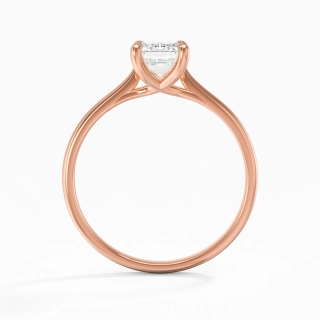 18K Rose Gold Plated Classic Engagement Ring