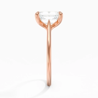 18K Rose Gold Plated Classic Engagement Ring