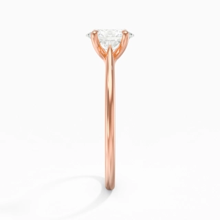 18K Rose Gold Plated Classic Engagement Ring