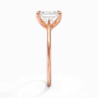 18K Rose Gold Plated Classic Engagement Ring