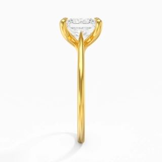 18K Yellow Gold Plated Classic Engagement Ring