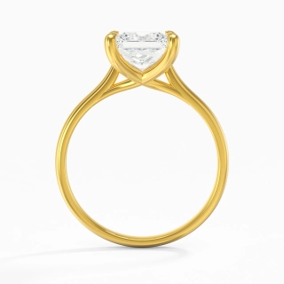 18K Yellow Gold Plated Classic Engagement Ring