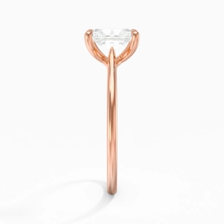 18K Rose Gold Plated Classic Engagement Ring