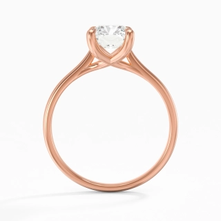 18K Rose Gold Plated Classic Engagement Ring