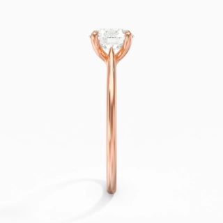 18K Rose Gold Plated Classic Engagement Ring