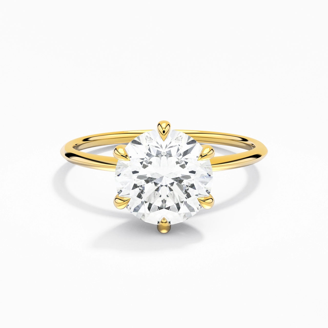 Blanc Moissanite Bague de fiançailles