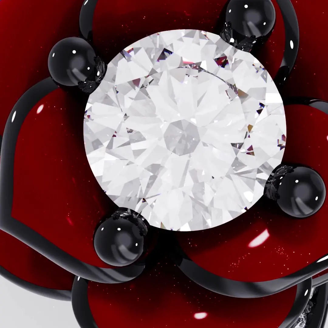 Nature Unique Rose Bague