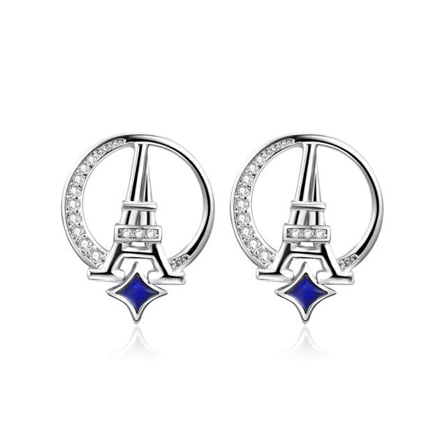 Architecture Eiffel Tower Stud Earrings