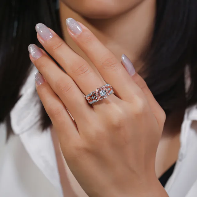 Retro Blossom Rose Ring