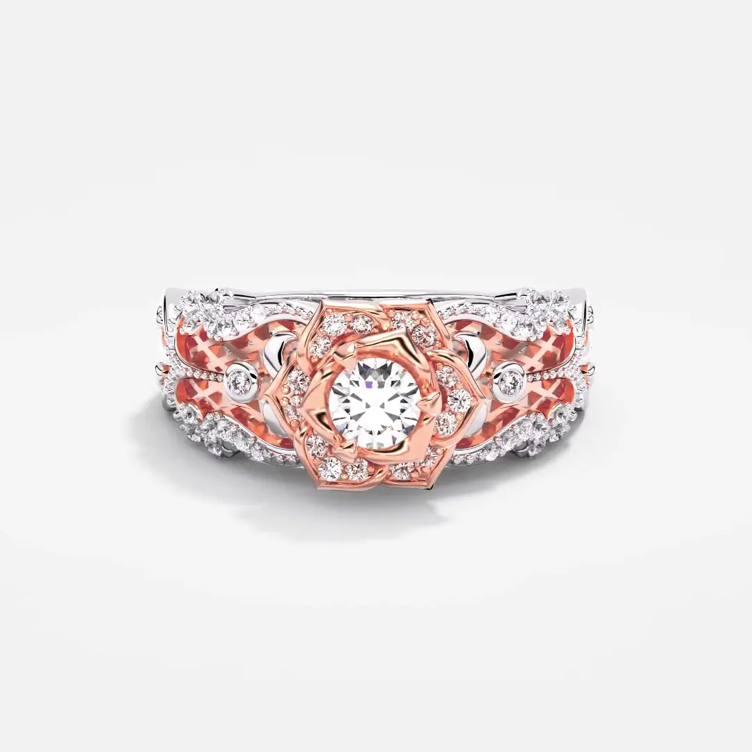 Retro Blossom Rose Ring