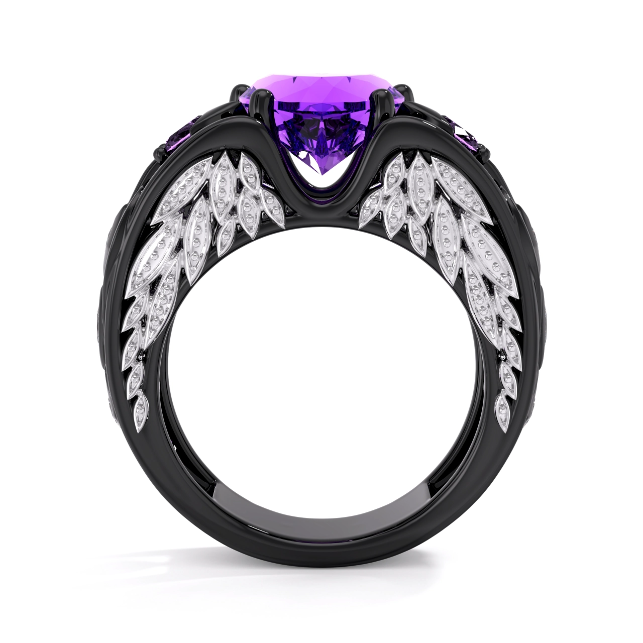 Gothique Flèche Aile Bague