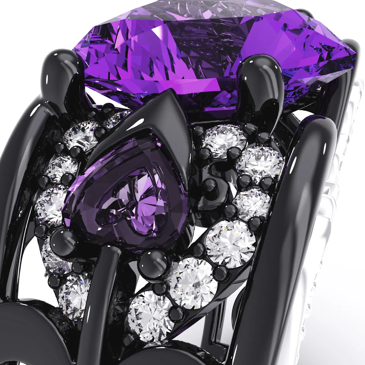 Gothique Flèche Aile Bague