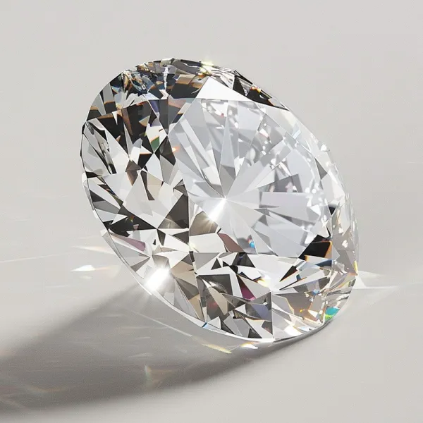 Diamant rond cultivé en laboratoire de 1,25 carat