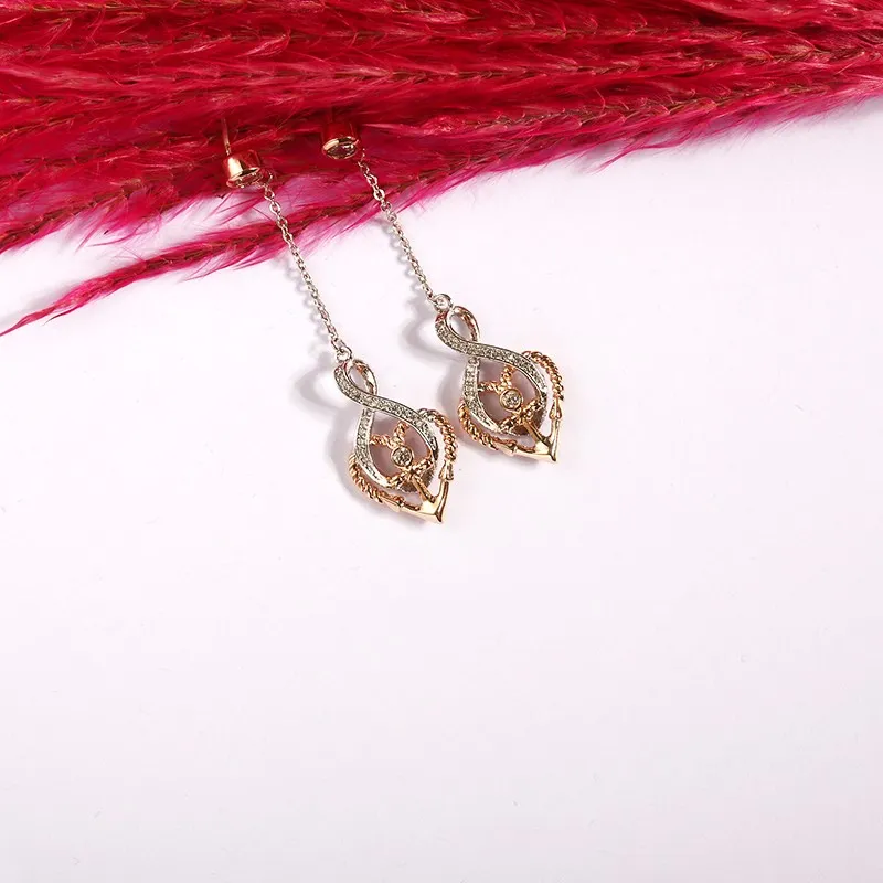 Simple Ancre Infini Pendre Boucles d'oreilles