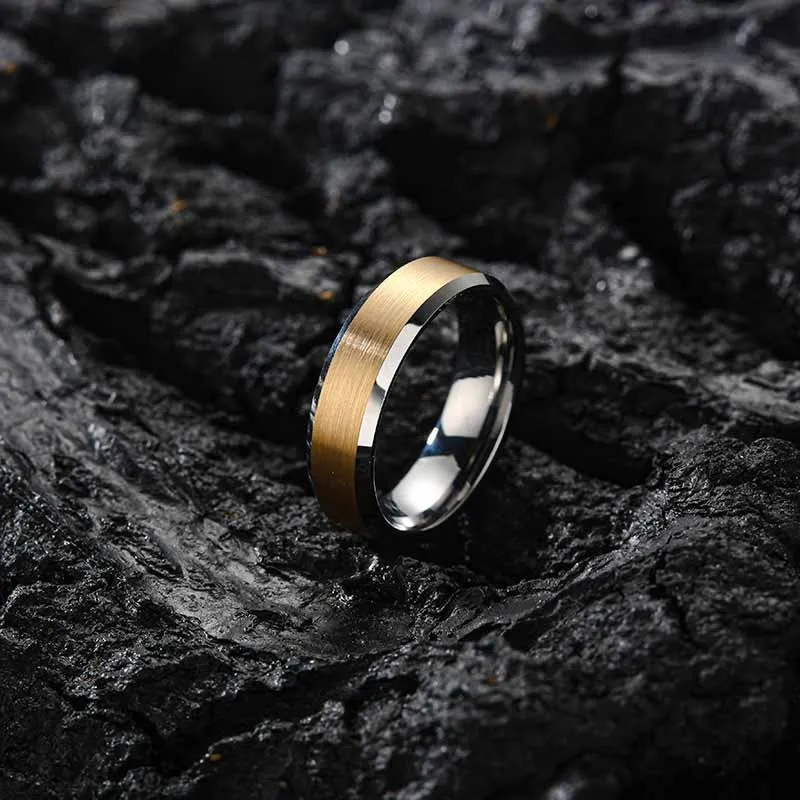 Men Titanium Steel Wedding Band