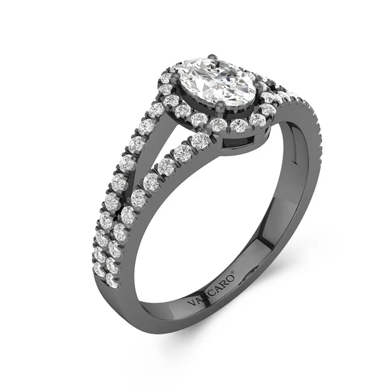 Embedded Engagement Ring 0.50ct Cubic Zirconia