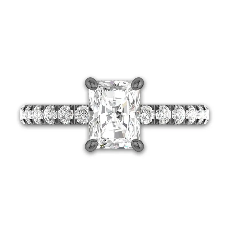 Hidden Halo Engagement Ring 1.50ct Cubic Zirconia