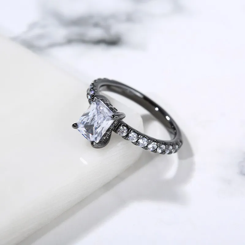 Hidden Halo Engagement Ring 1.50ct Cubic Zirconia