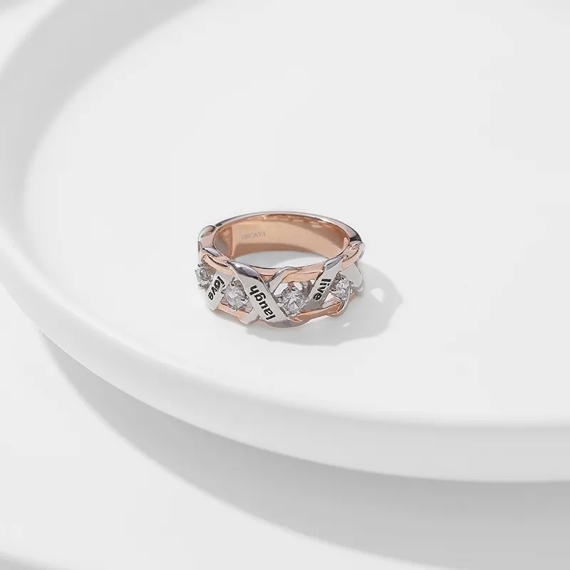 Unique Lettre Bague Pour Femme