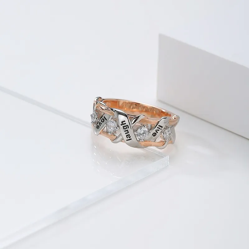 Unique Lettre Bague Pour Femme