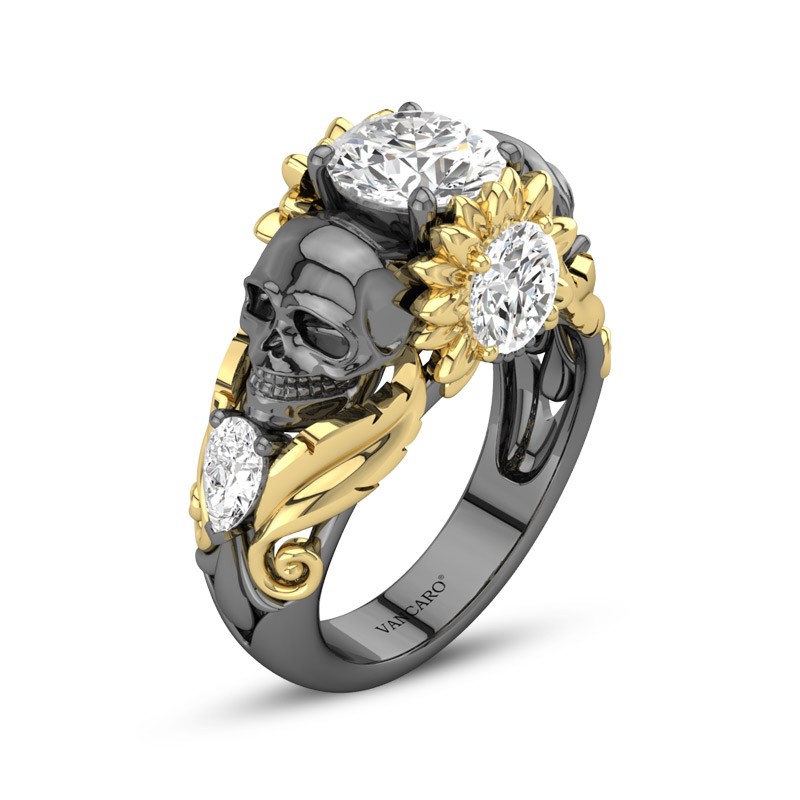 Vancaro skull store wedding rings