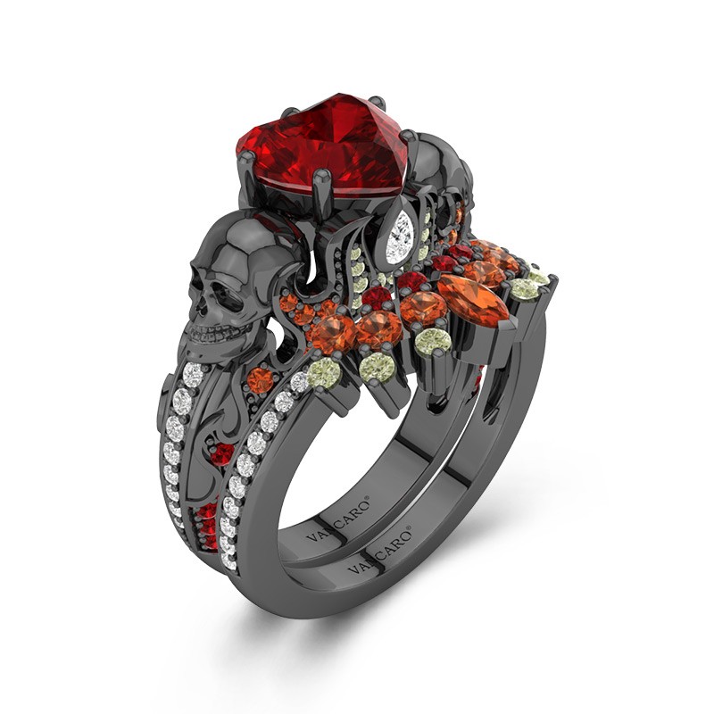 Vancaro skull hot sale wedding rings