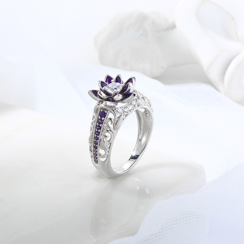 Vancaro purple rose on sale ring