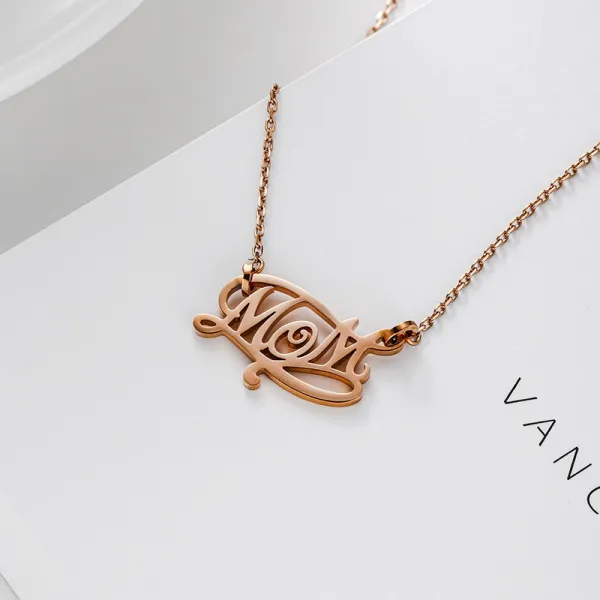 Mermaid Designs Monogram Split Chain Necklace