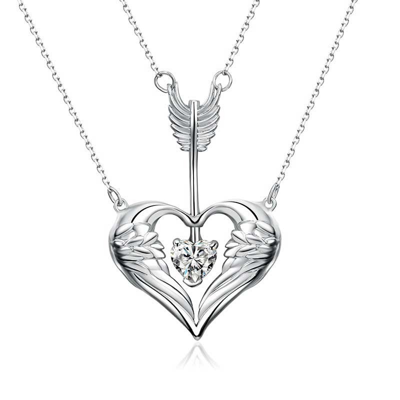 wing heart necklace