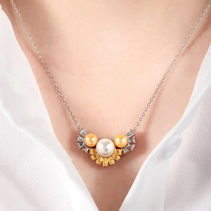 Nature Daisy Pendant Necklace