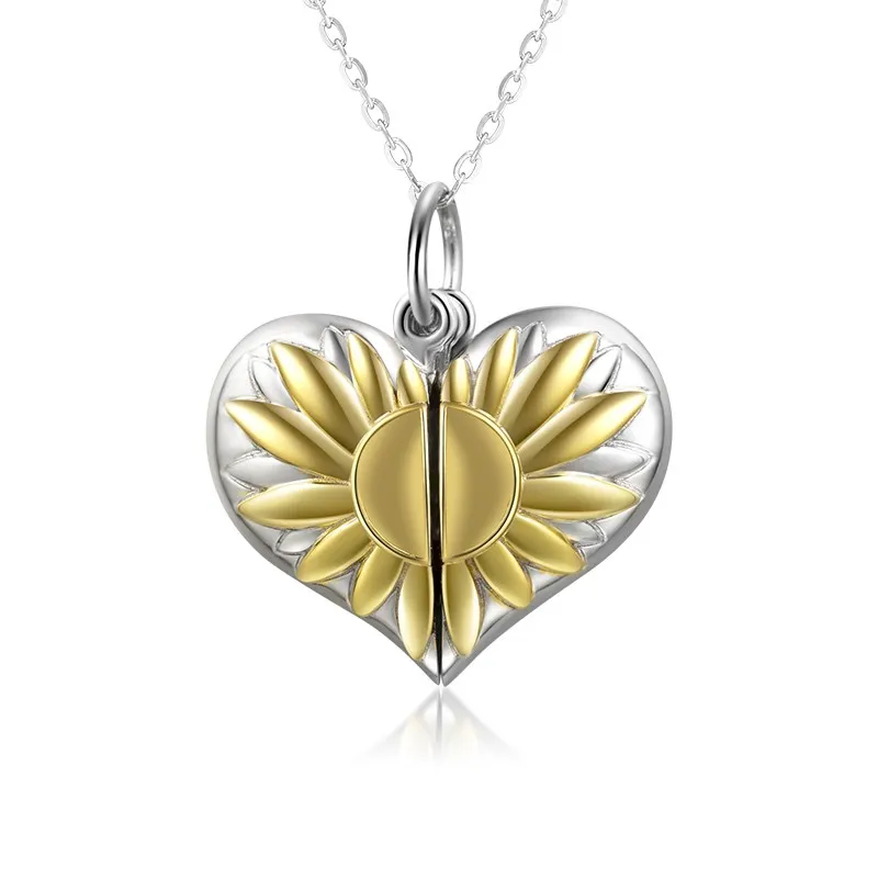 Sunflower Personalised Engrave Pendant Necklace