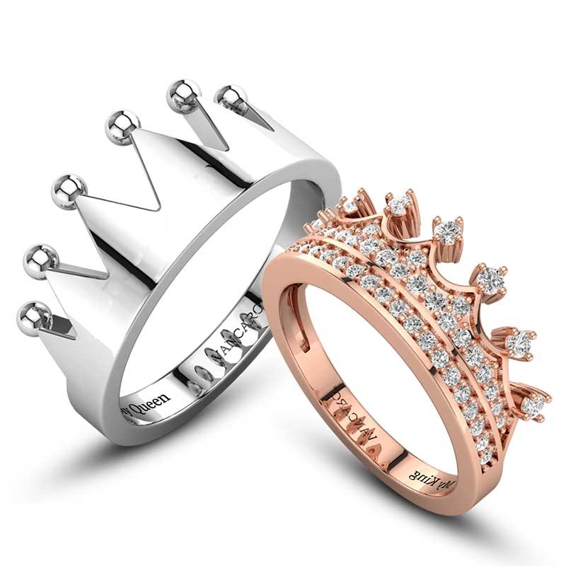 And Hers Promise Rings In Rose Gold 