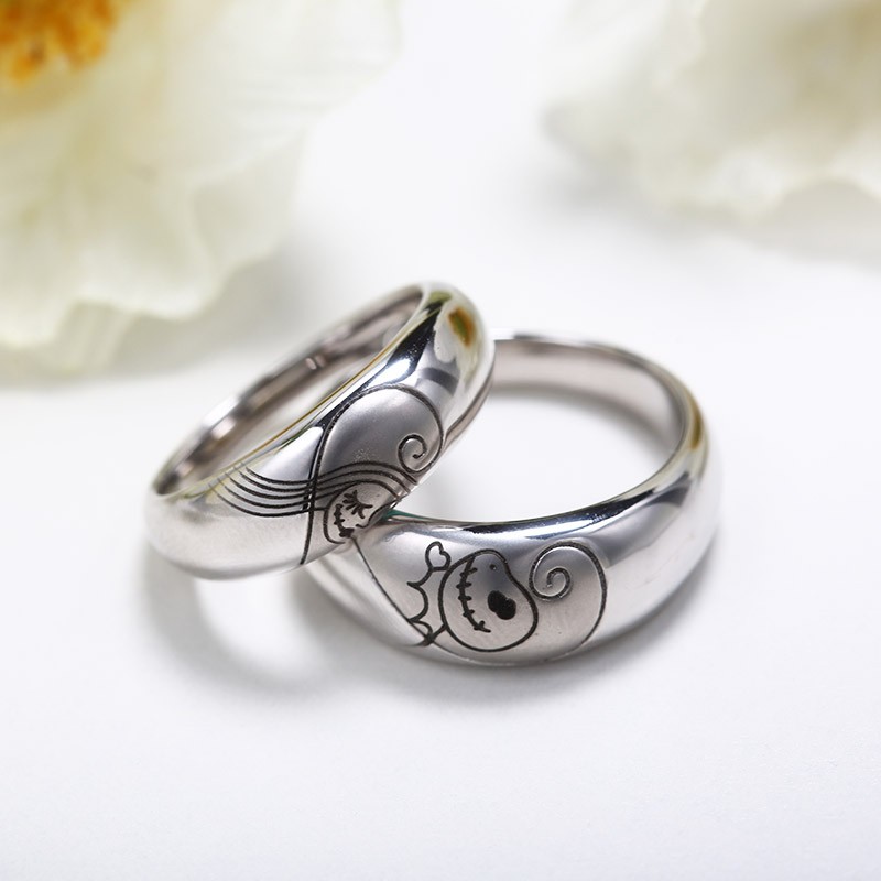 Matching Promise Rings For Couples Nightmare Before