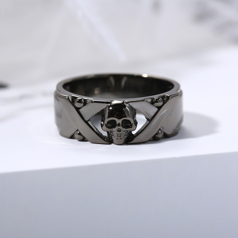 The Grim - Cobalt Chrome Men's Wedding Band Ring 7mm | Bonzerbands